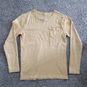 Crewcuts J.Crew BOYS M 8-9 L/S Mustard Yellow Long Sleeves